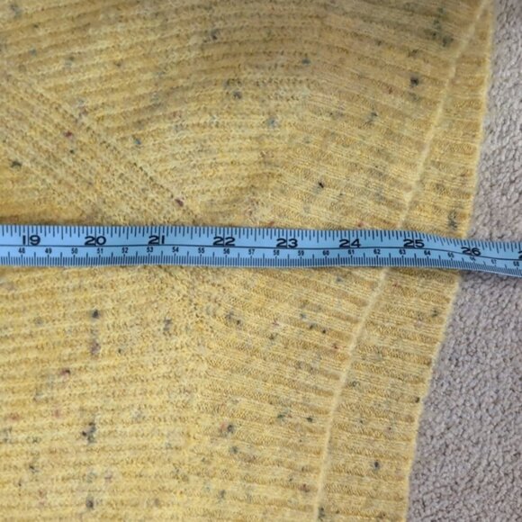 Old Navy Speckled Marled Vintage Style Mustard V-Neck Sweater XL - Picture 7 of 8